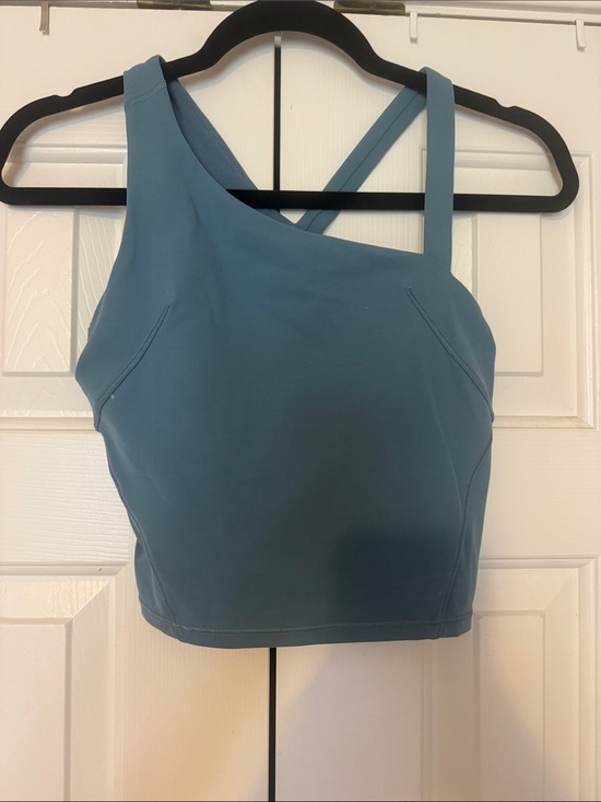 lululemon athletica Tops - Lululemon Everlux Asymmetrical Tennis Tank Top - Utility Blue